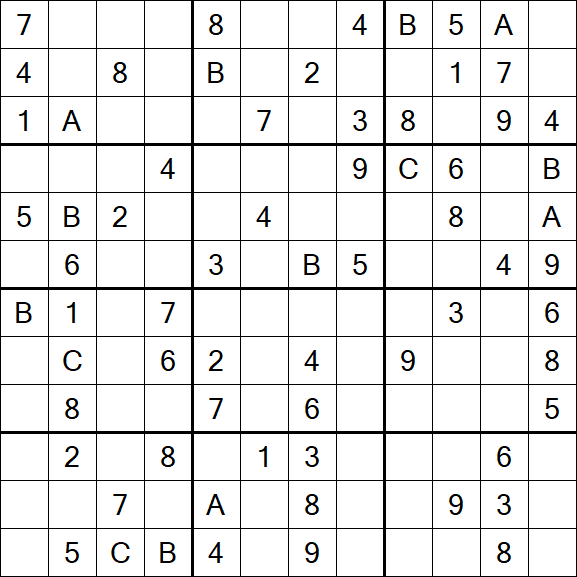 Sudoku 12x12 - Medium