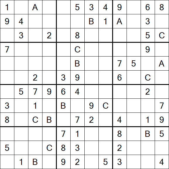 Sudoku 12x12 - Medium
