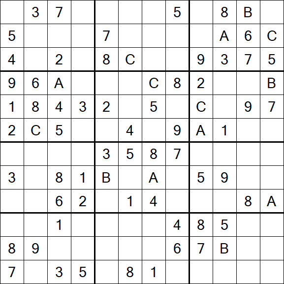 Sudoku 12x12 - Medium