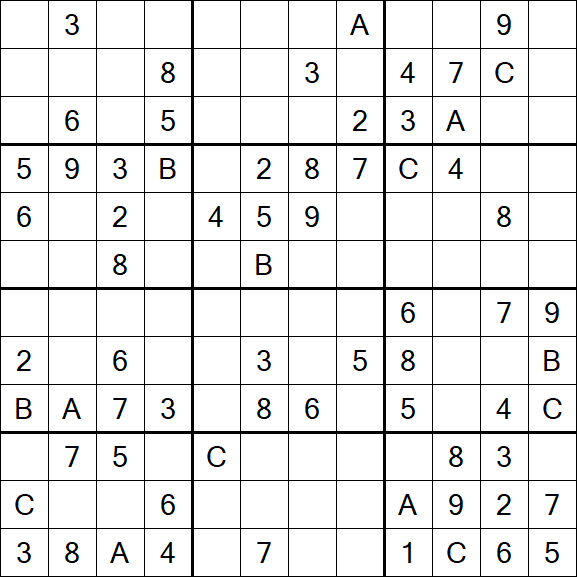 Sudoku 12x12 - Medium