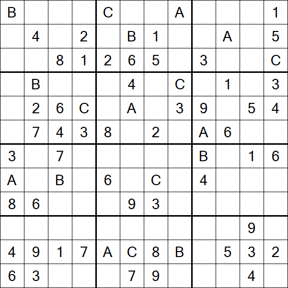 Sudoku 12x12 - Medium