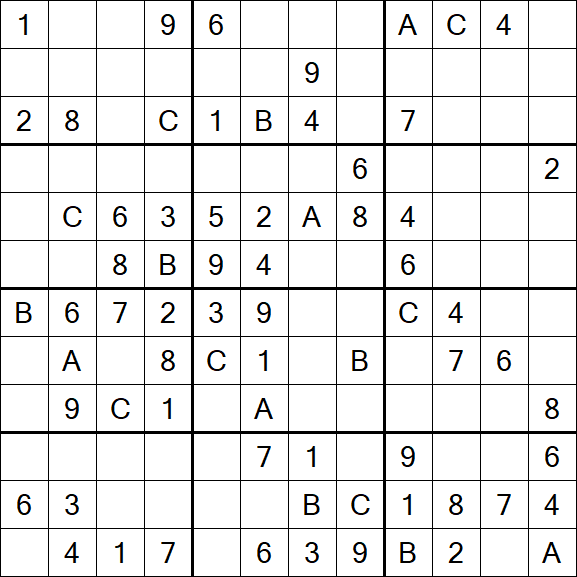 Sudoku 12x12 - Medium