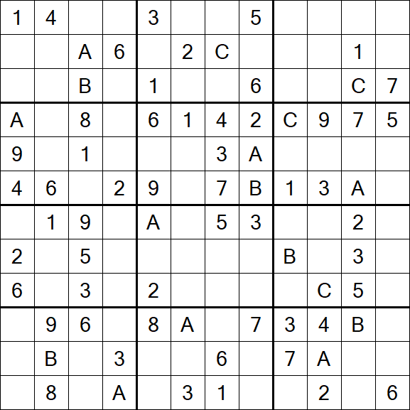 Sudoku 12x12 - Medium