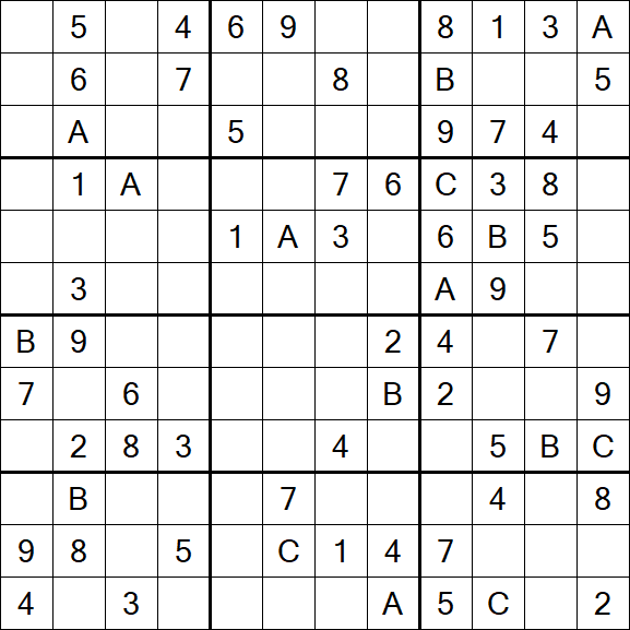 Sudoku 12x12 - Medium