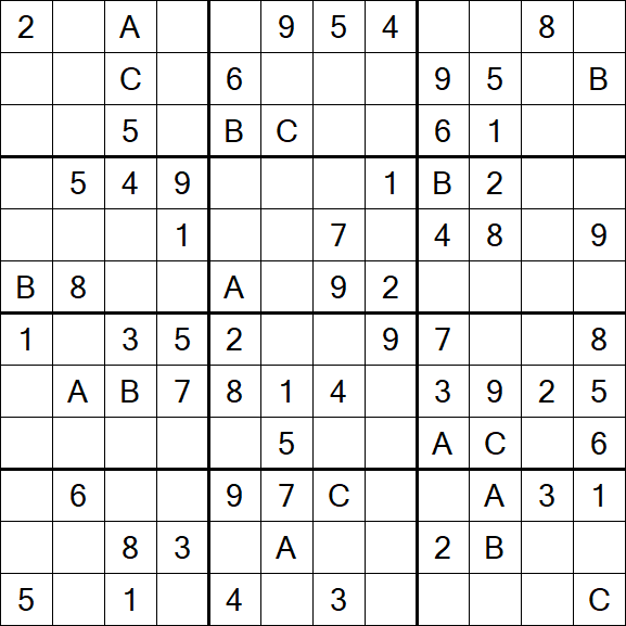 Sudoku 12x12 - Medium
