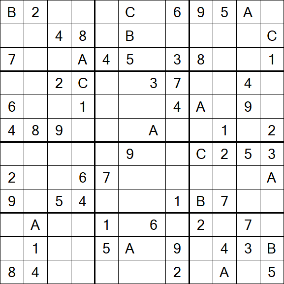 Sudoku 12x12 - Medium