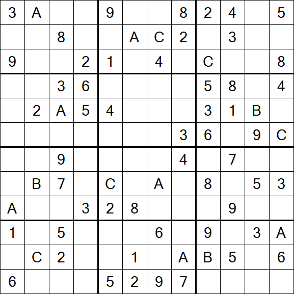 Sudoku 12x12 - Medium