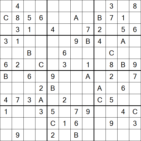 Sudoku 12x12 - Medium