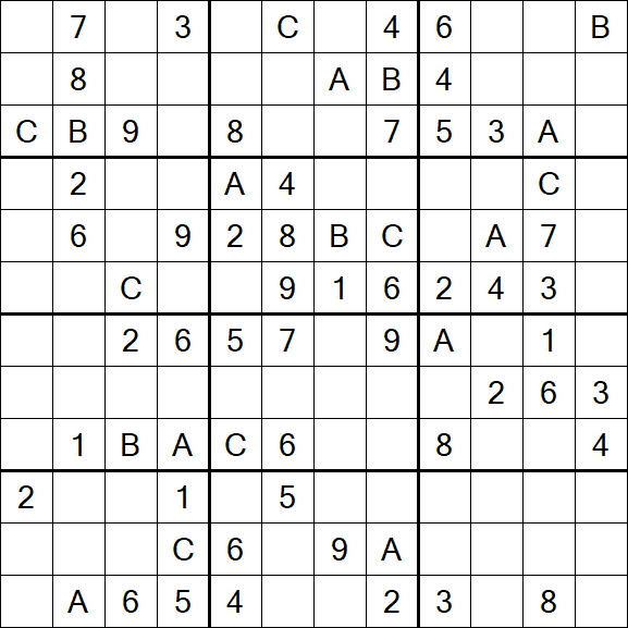 Sudoku 12x12 - Medium