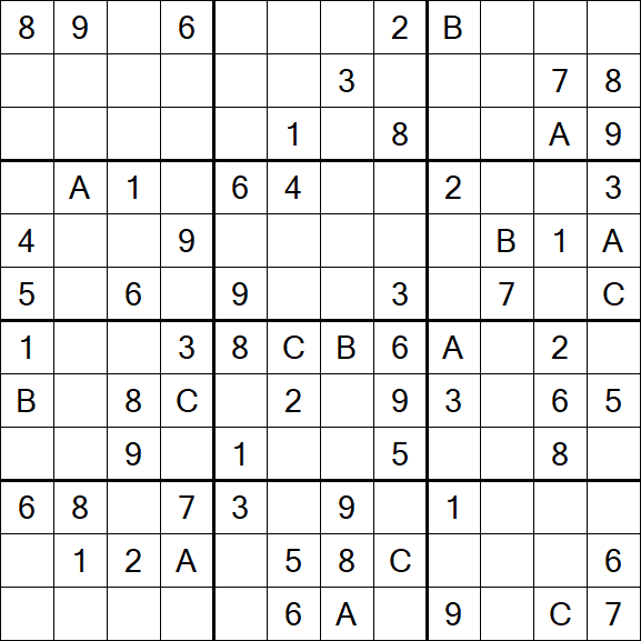 Sudoku 12x12 - Medium