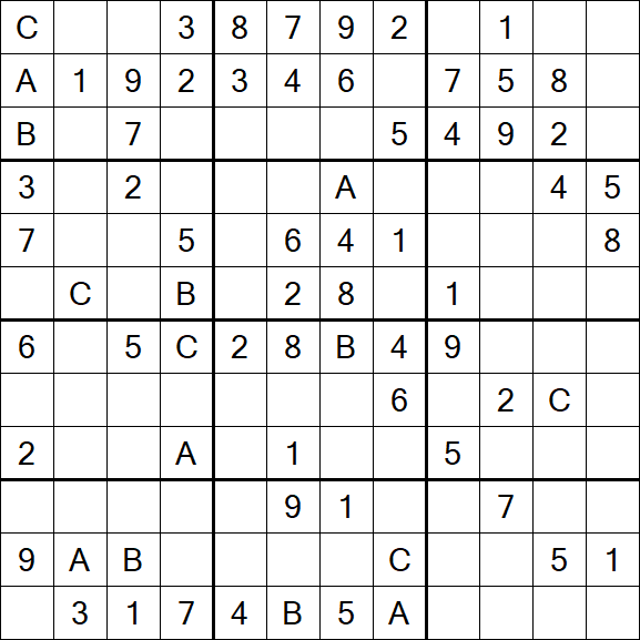 Sudoku 12x12 - Medium
