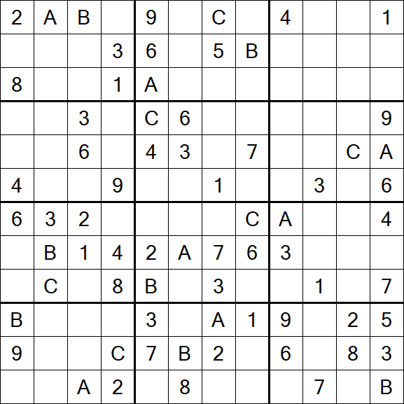 Sudoku 12x12 - Medium