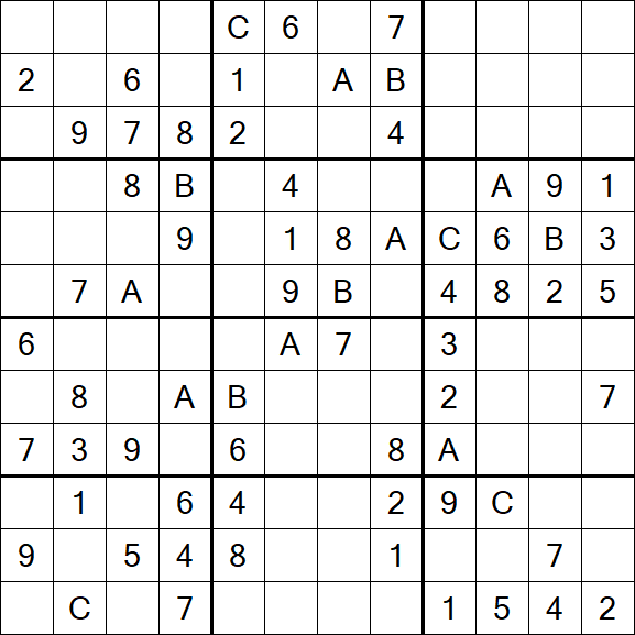 Sudoku 12x12 - Medium