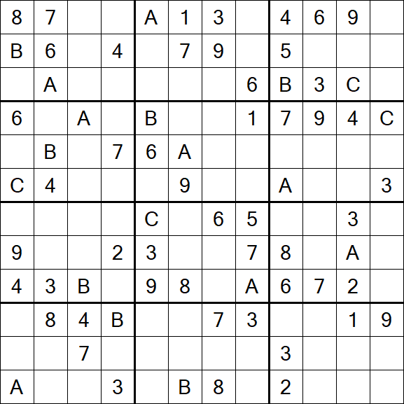 Sudoku 12x12 - Medium