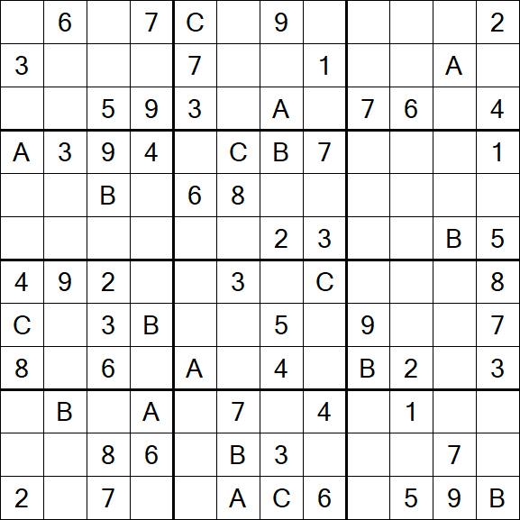 Sudoku 12x12 - Medium