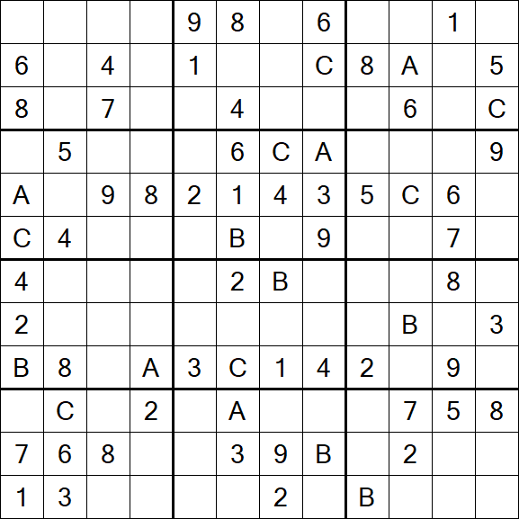Sudoku 12x12 - Medium