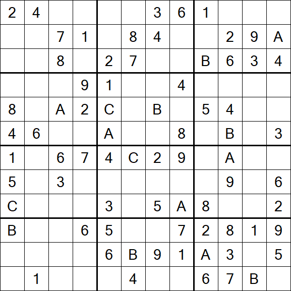 Sudoku 12x12 - Medium