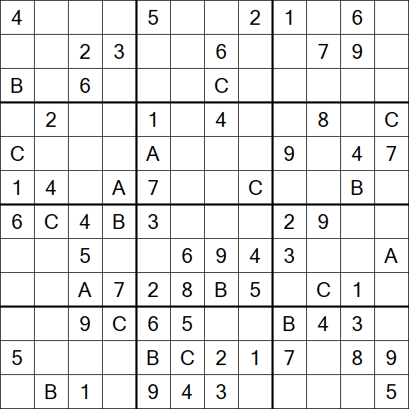 Sudoku 12x12 - Medium
