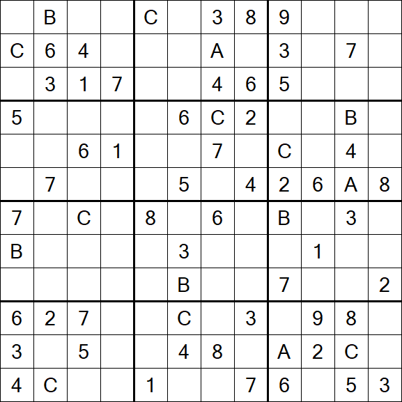 Sudoku 12x12 - Medium