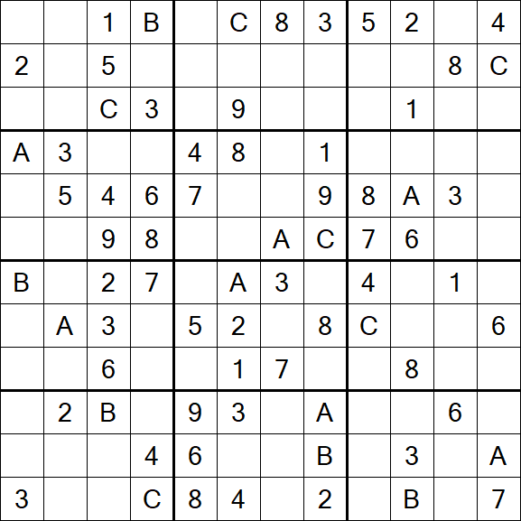 Sudoku 12x12 - Medium