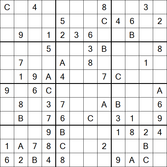 Sudoku 12x12 - Medium