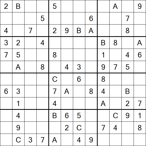 Sudoku 12x12 - Medium