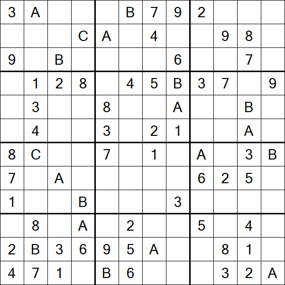 Sudoku 12x12 - Medium