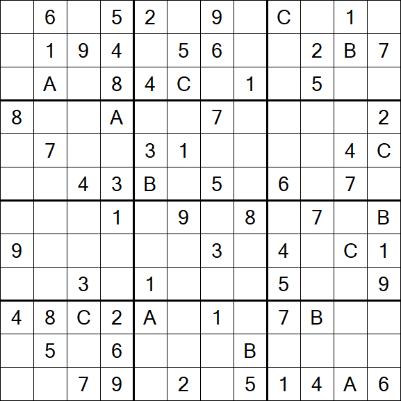 Sudoku 12x12 - Medium