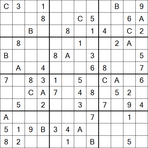 Sudoku 12x12 - Medium