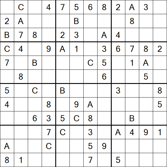 Sudoku 12x12 - Medium