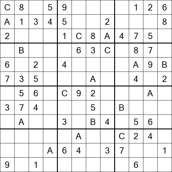 Sudoku 12x12 - Medium