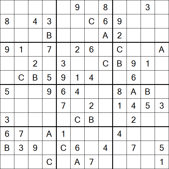 Sudoku 12x12 - Medium