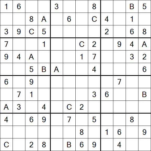 Sudoku 12x12 - Medium