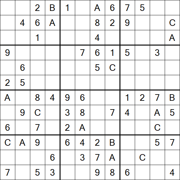 Sudoku 12x12 - Medium