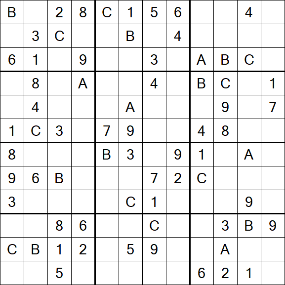 Sudoku 12x12 - Medium