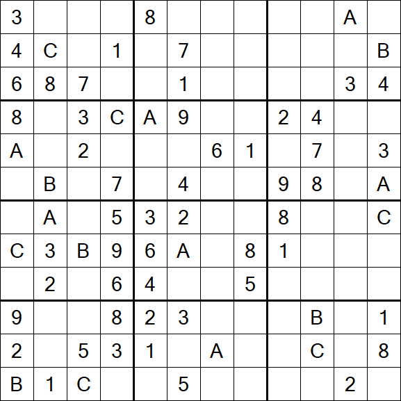 Sudoku 12x12 - Medium