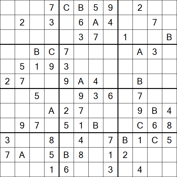 Sudoku 12x12 - Medium