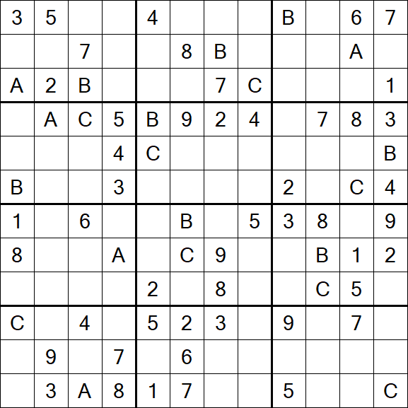 Sudoku 12x12 - Medium