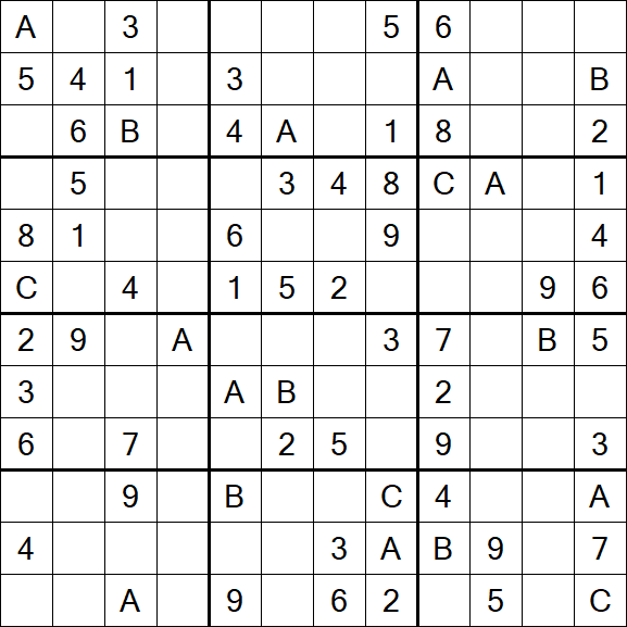 Sudoku 12x12 - Medium