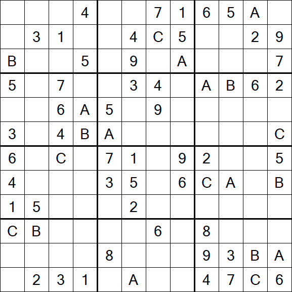 Sudoku 12x12 - Medium