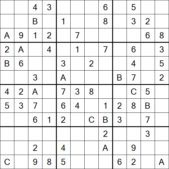 Sudoku 12x12 - Medium