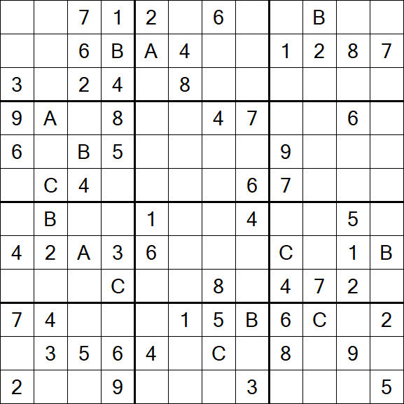 Sudoku 12x12 - Medium