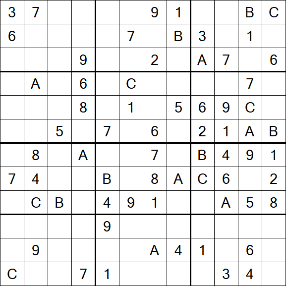 Sudoku 12x12 - Medium