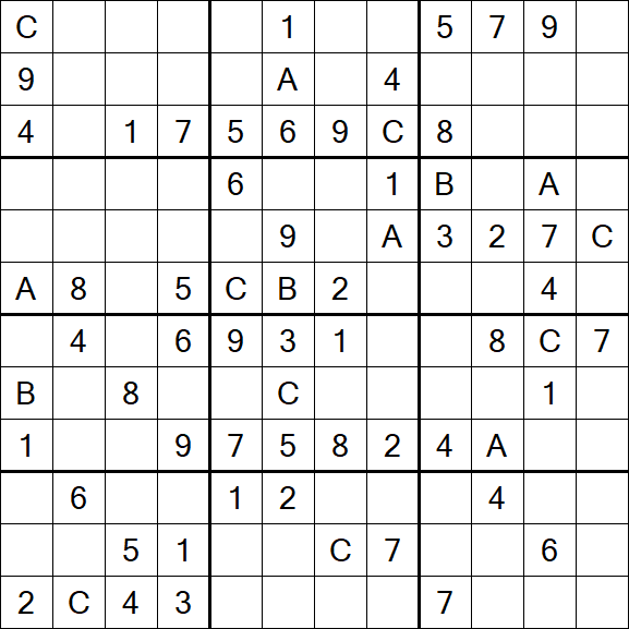 Sudoku 12x12 - Medium