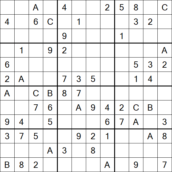 Sudoku 12x12 - Medium