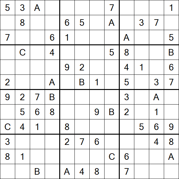 Sudoku 12x12 - Medium
