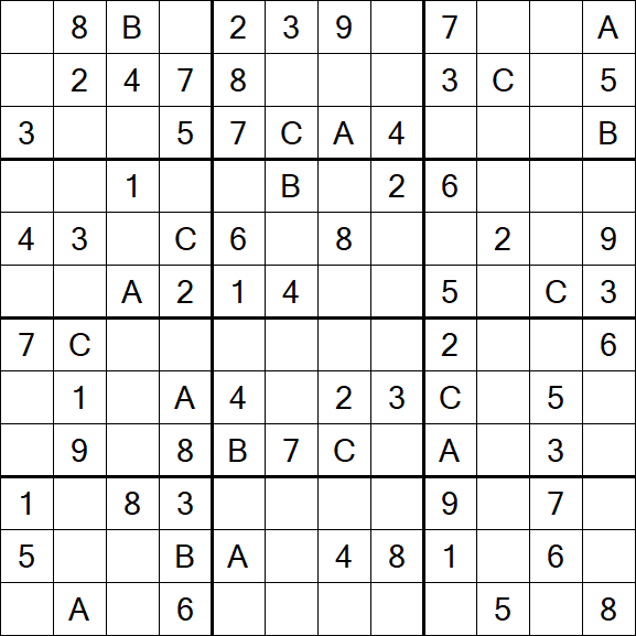 Sudoku 12x12 - Medium
