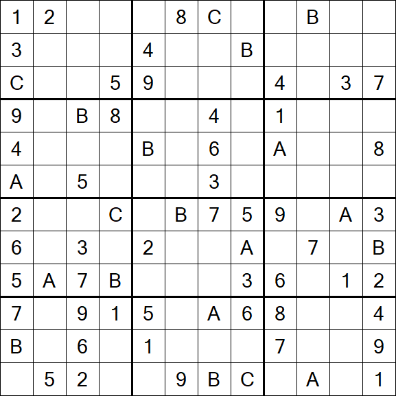 Sudoku 12x12 - Médio