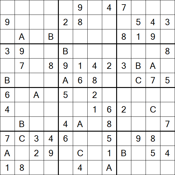 Sudoku 12x12 - Medium