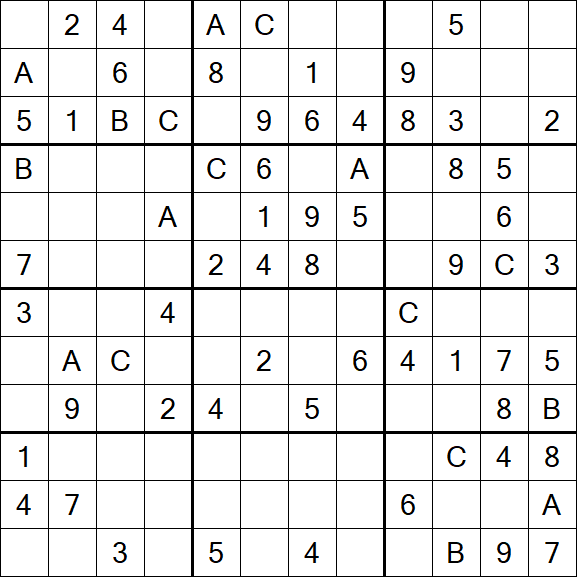 Sudoku 12x12 - Medium